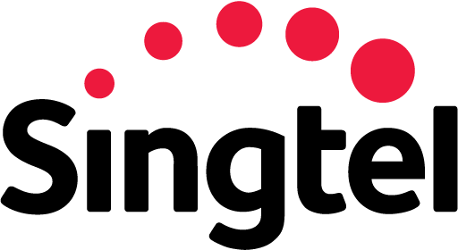 Logo of Singtel.