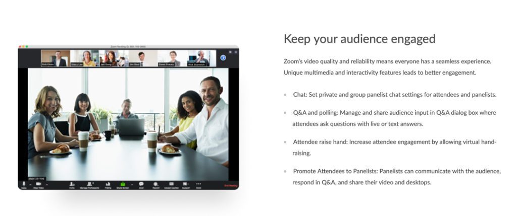 Audience Engagement Features Zoom 