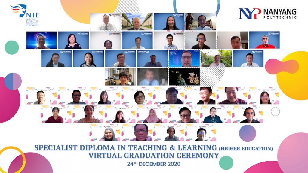 A collage of graduate students and professors smiling into the camera