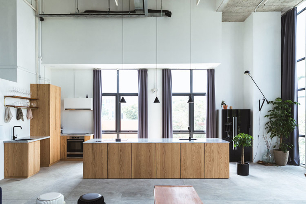 A Kitchen Set-Up In A Studio