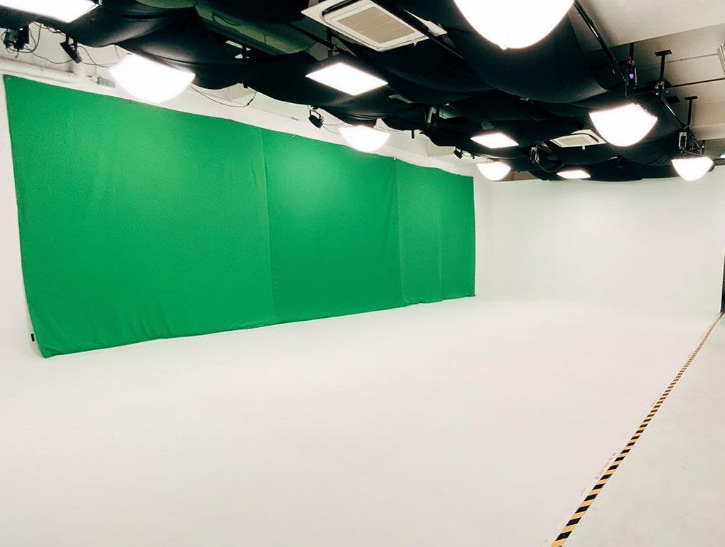 Huge Live Streaming Studio Singapore with Green Screen