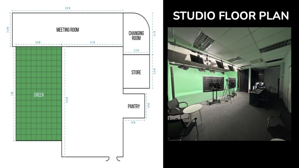 Live Streaming Green Screen Studio Rental