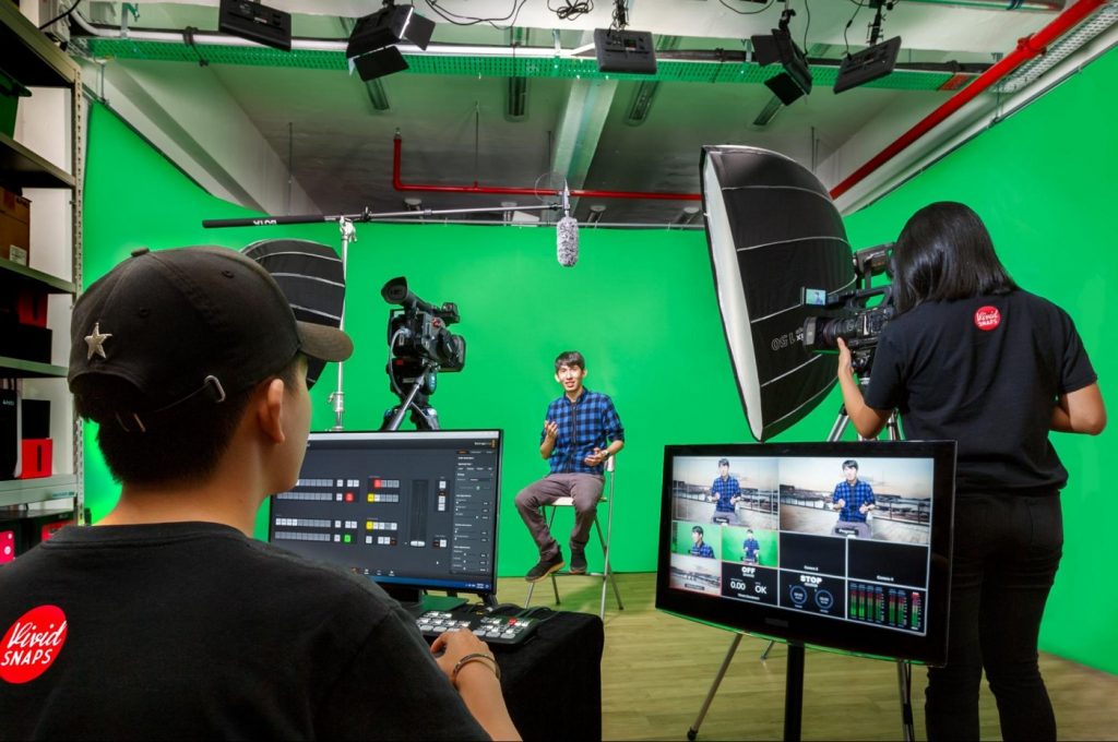 Green Screen Studio Filming