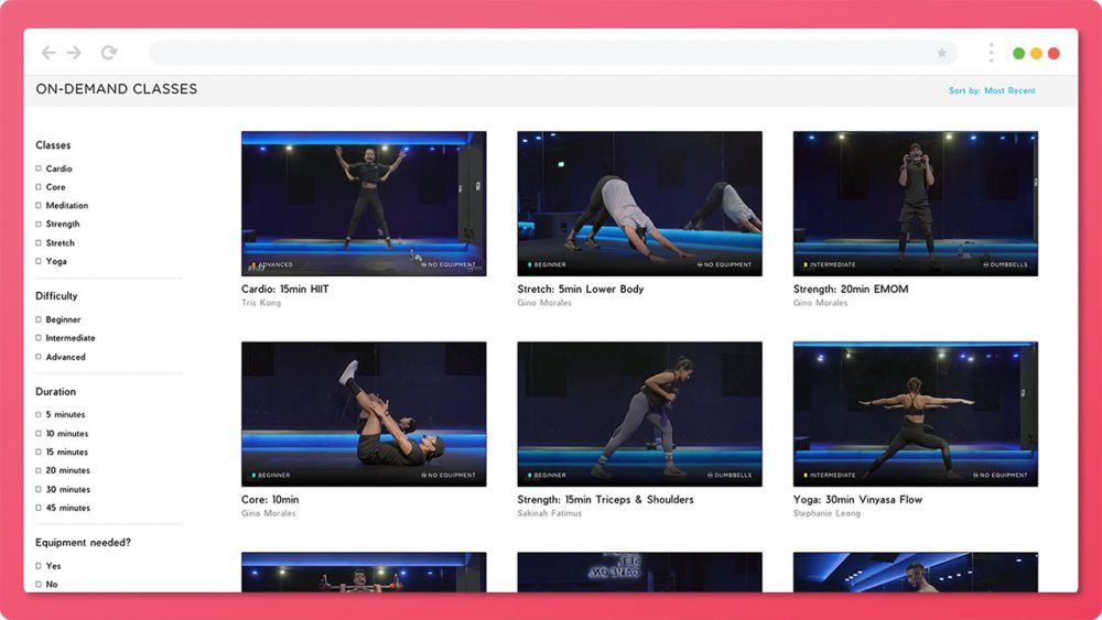 Virtual Fitness Class Video Production in Singapore Vivid Snaps Video Production