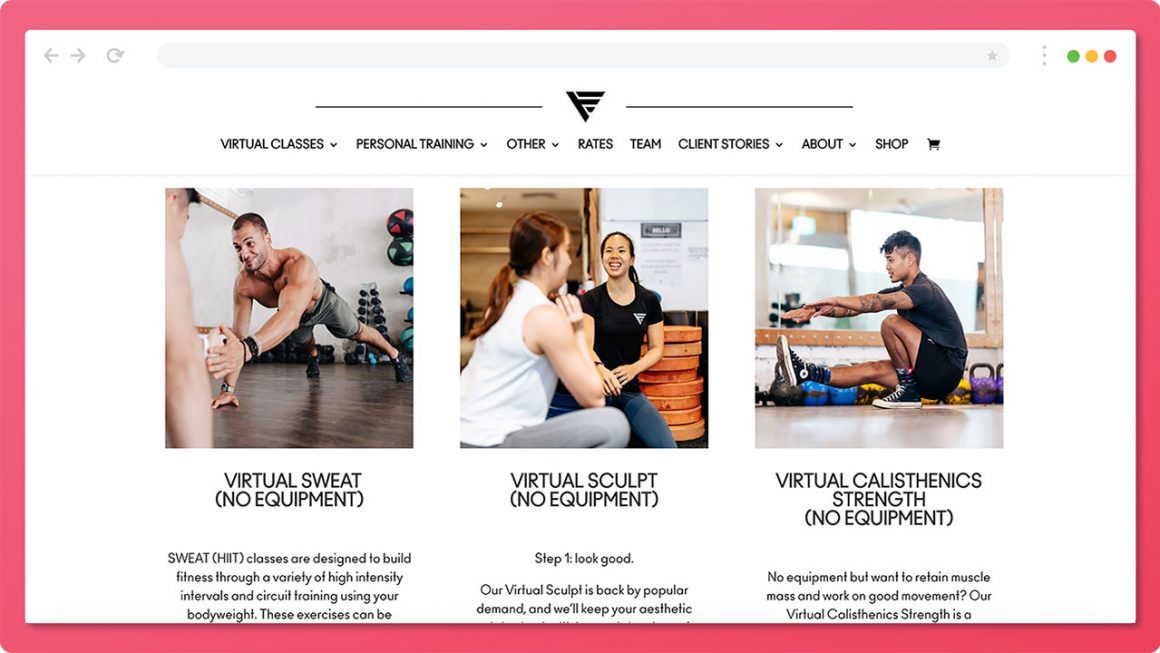 Virtual Fitness Class Video Production in Singapore Vivid Snaps Video Production