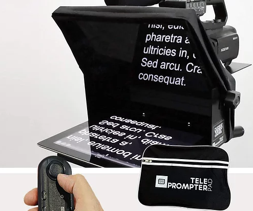 Portable teleprompter for video recording