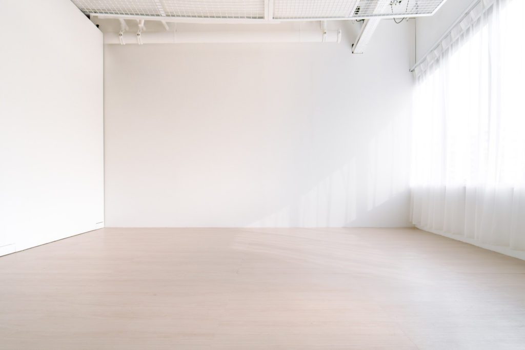 An All-White Plain Studio