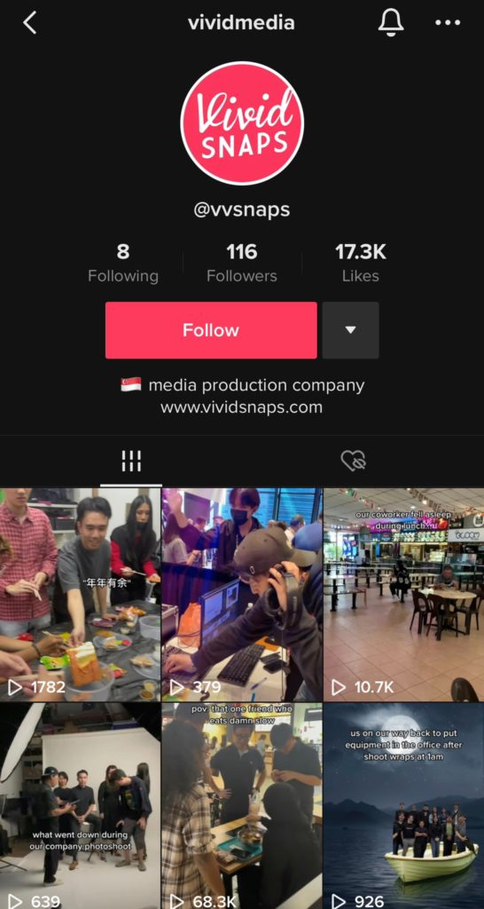 TikTok Content Internship Singapore