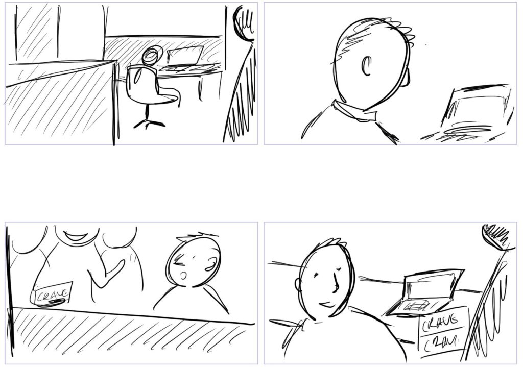 Crave Nasi Lemak Emotional Social Media Ad Storyboard Sample