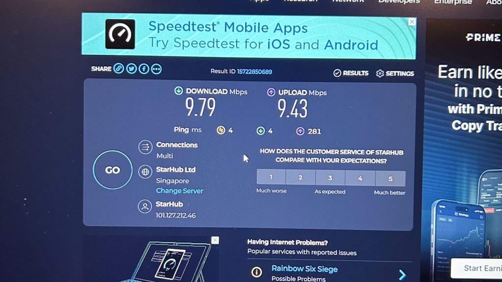 Internet Connection Speed Test for Live Streaming at Big Picture Capital Tower