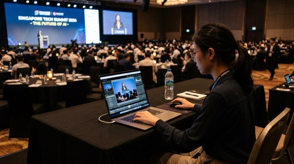 Event Photographer with AI Face Detection Gallery Singapore