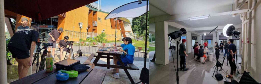 Behind the scenes with Vivid Media during a documentary shoot. 