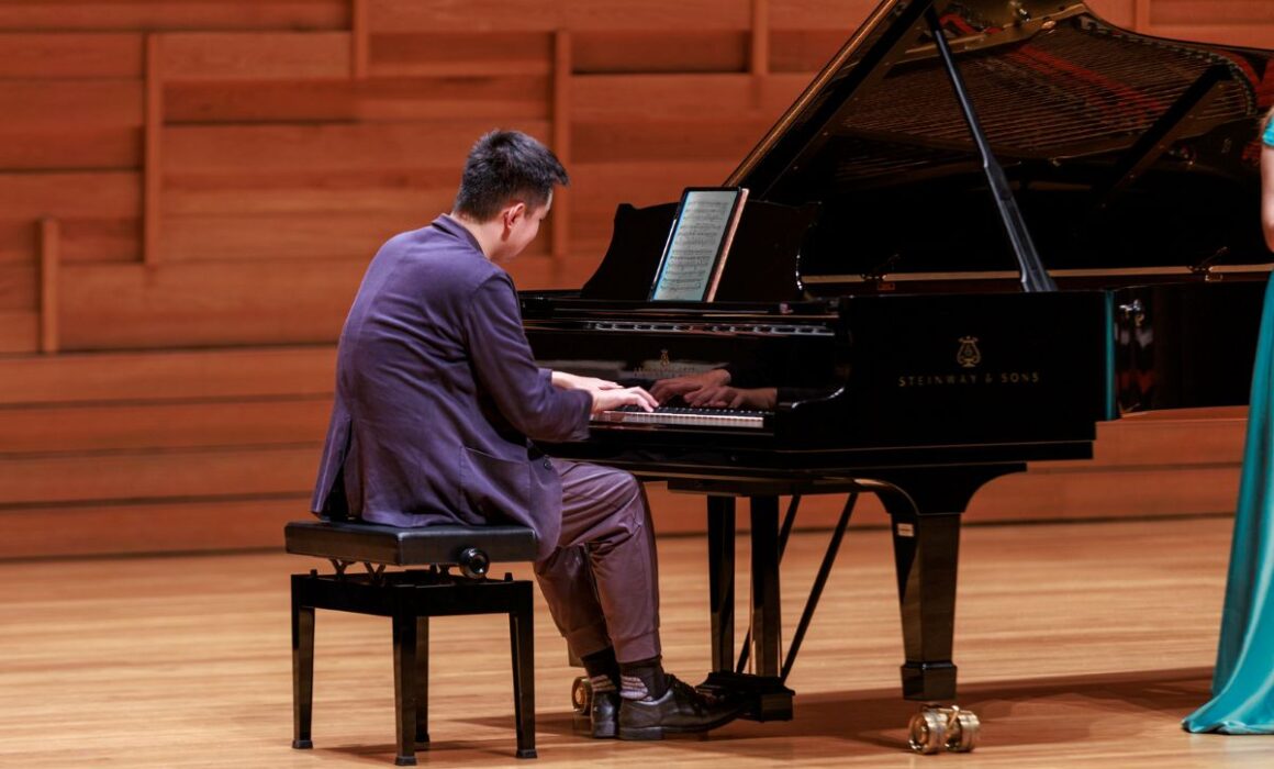 Pianist performing at the Music Singapore International Competition, Esplanade – Theatres on the Bay.