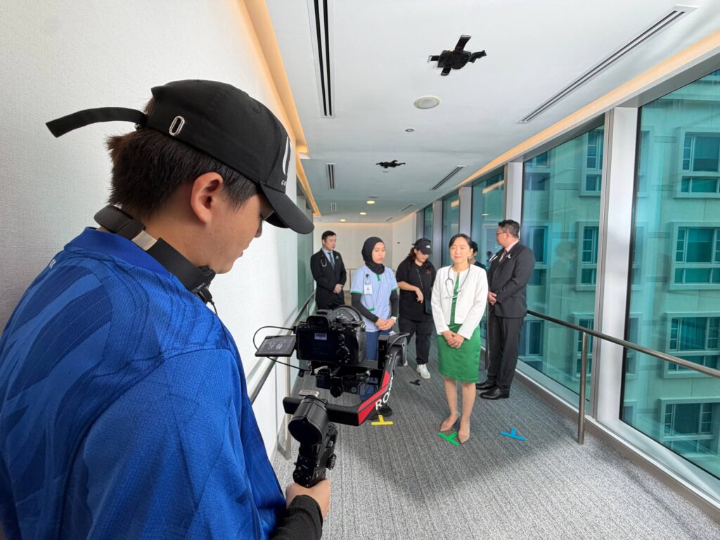Behind the scene of Raffles Media Video.